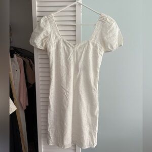 Eyelet Mini Dress